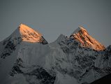 36 Gasherbrum II, Gasherbrum III North Faces At Sunset From Gasherbrum North Base Camp In China